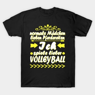 Volleyball Vollyballspieler Team Geschenk Netz T-Shirt